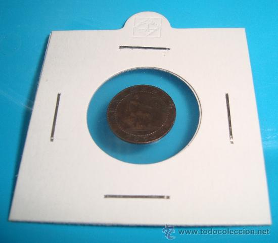 Monedas de Espa&ntilde;a: MONEDA DE COBRE ESPA&Ntilde;A 1 CENTIMO, GOBIERNO PROVISIONAL 1870 - Foto 1