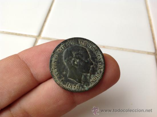 Monedas de Espa&ntilde;a: MONEDA DE 5 C&Eacute;NTIMOS ALFONSO XII 1878 - Foto 1