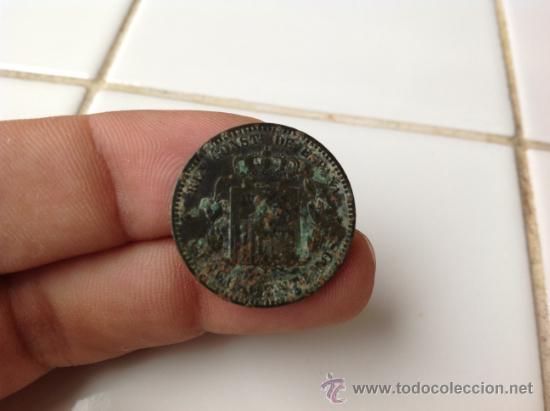 Monedas de Espa&ntilde;a: MONEDA DE 5 C&Eacute;NTIMOS ALFONSO XII 1878 - Foto 2