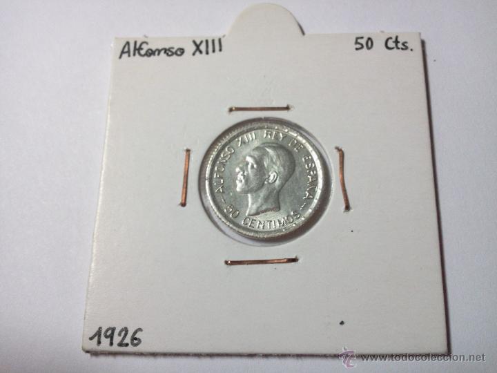 Monedas de Espa&ntilde;a: 50 C&Eacute;NTIMOS 1926 PC S ALFONSO XIII - Foto 3