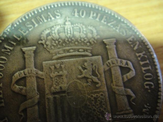 Monedas de Espa&ntilde;a: falso duro de amadeo I - 1871 estrella 73 - Foto 5