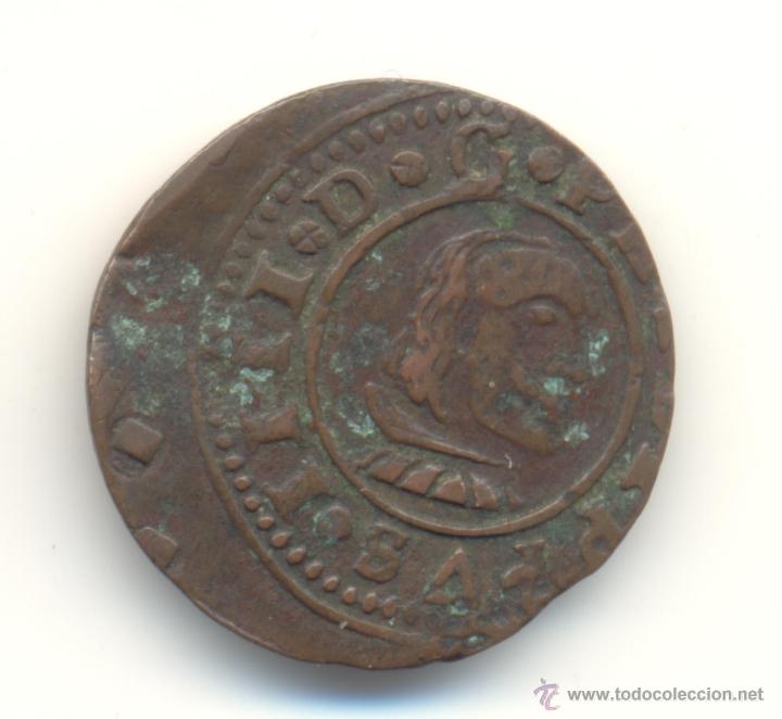 Monedas de Espa&ntilde;a: 16 MARAVEDIS DE FELIPE IV DEL A&Ntilde;O 1663 CECA DE BURGOS. - Foto 1