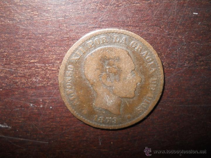 Monedas de Espa&ntilde;a: MONEDA DE 5 CENTIMOS DE ALFONSO XII A&Ntilde;O 1879 - Foto 1