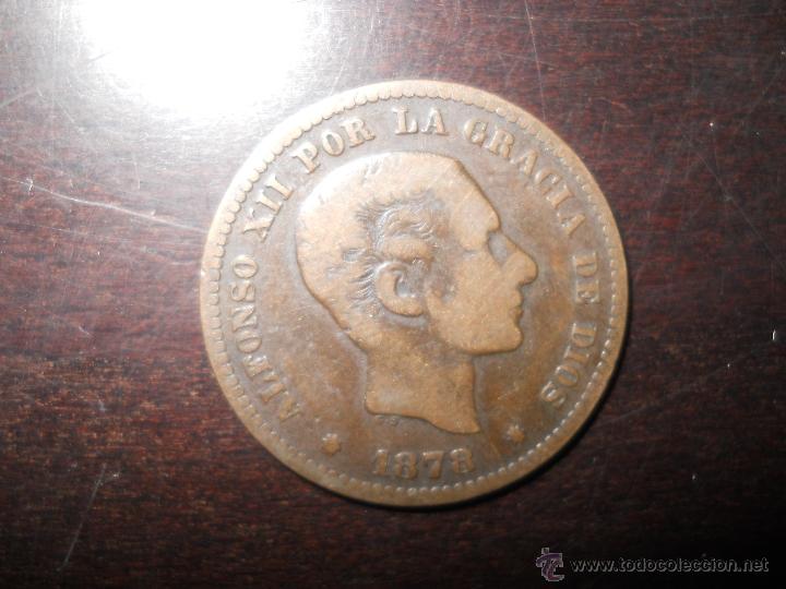 Monedas de Espa&ntilde;a: MONEDA DE 5 CENTIMOS DE ALFONSO XII A&Ntilde;O 1878 - Foto 1