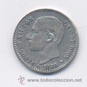 Monedas de Espa&ntilde;a: ALFONSO XII- 50 CENTIMOS-*8-0 MSM-EBC- - Foto 1
