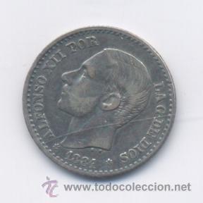 Monedas de Espa&ntilde;a: ALFONSO XII- 50 CENTIMOS- 1881*8-1 MSM-EBC- - Foto 1