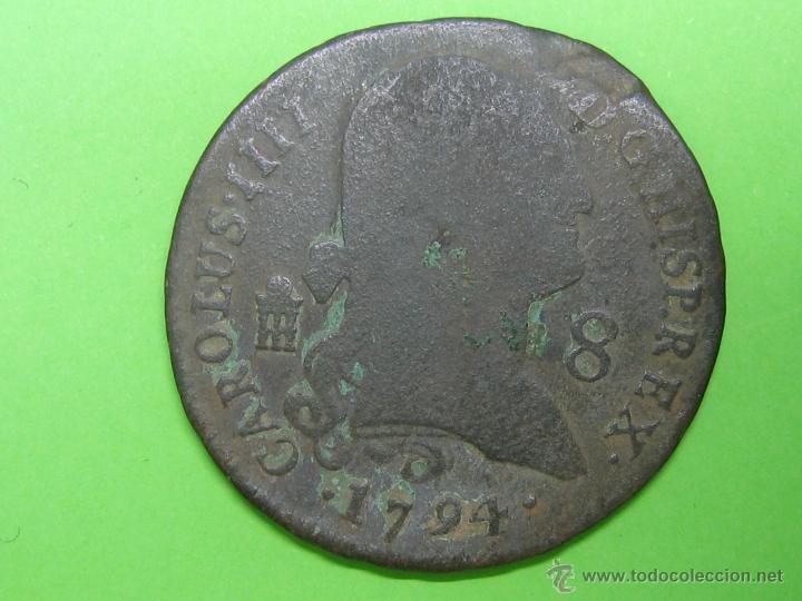 Monedas de Espa&ntilde;a: Moneda de 8 maravedies de CARLOS IIII - Foto 1