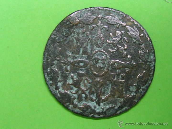 Monedas de Espa&ntilde;a: Moneda de 4 maravedies de FERNANDO VII - Foto 2