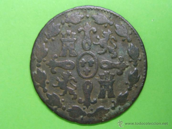 Monedas de Espa&ntilde;a: Moneda de 4 maravedies de FERNANDO VII - Foto 2