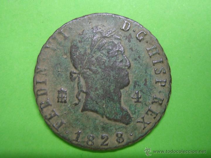 Monedas de Espa&ntilde;a: Moneda de 4 maravedies de FERNANDO VII - Foto 1