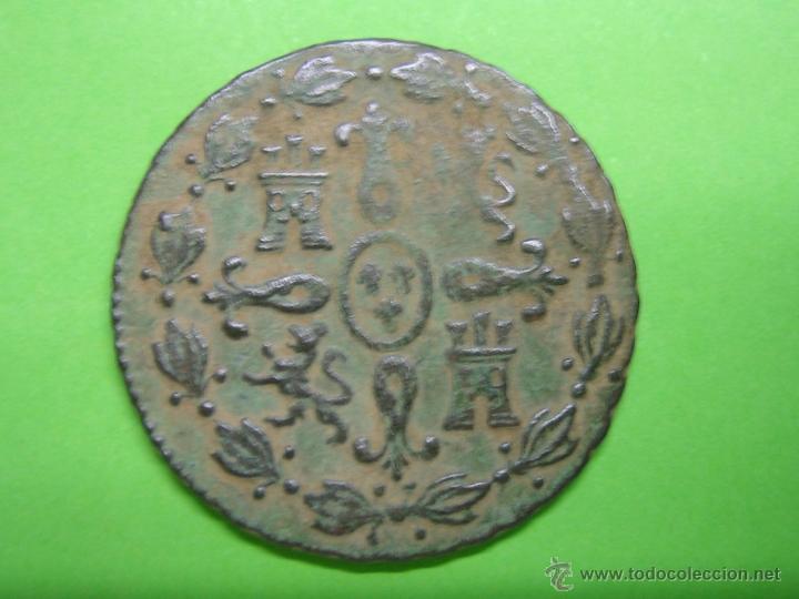 Monedas de Espa&ntilde;a: Moneda de 4 maravedies de FERNANDO VII - Foto 2