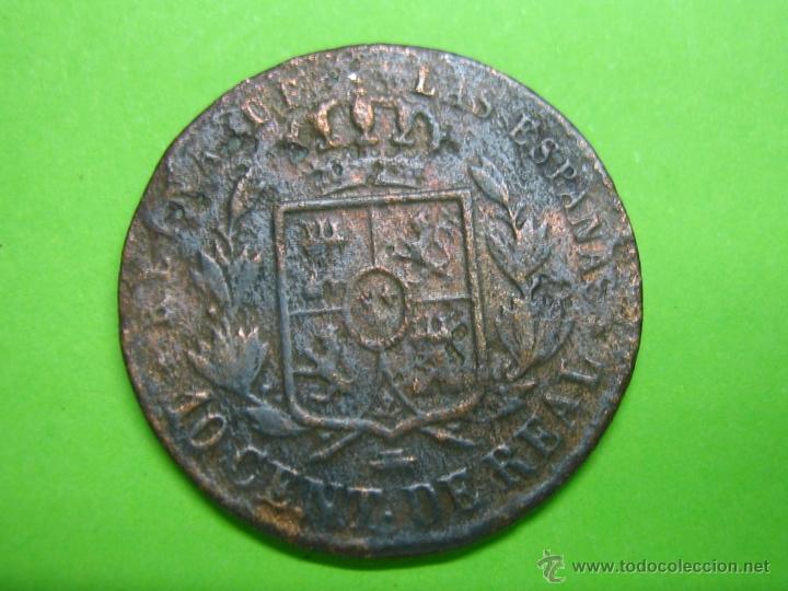 Monedas de Espa&ntilde;a: Moneda de 10 CENTIMOS DE ISABEL II 1860 - Foto 2