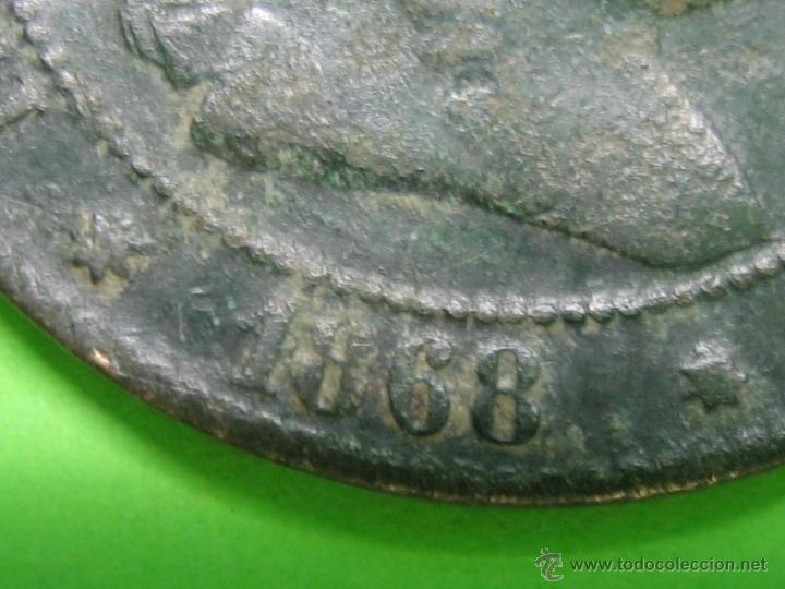 Monedas de Espa&ntilde;a: Moneda de 20 CENTIMOS DE ISABEL II 1868 - Foto 2