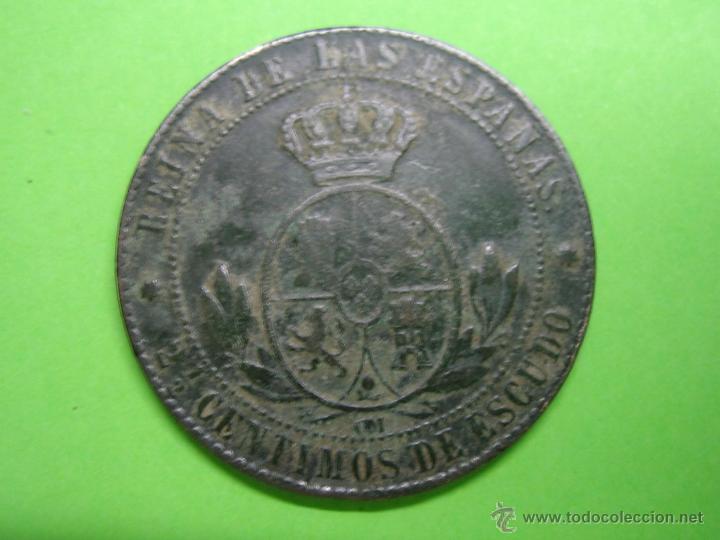 Monedas de Espa&ntilde;a: Moneda de 20 CENTIMOS DE ISABEL II 1868 - Foto 3