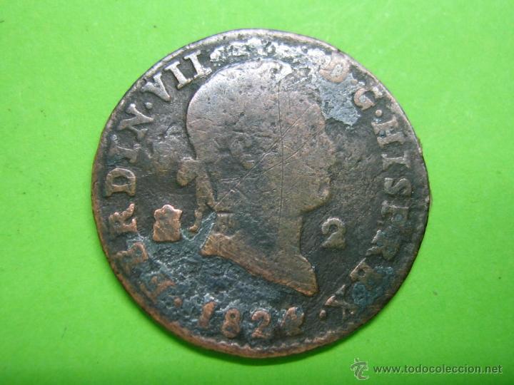 Monedas de Espa&ntilde;a: Moneda de 2 maravedies de FERNANDO VII - Foto 1