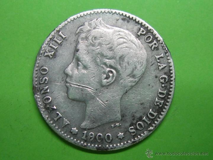 Monedas de Espa&ntilde;a: Moneda de 1 peseta de ALFONSO XIII - Foto 1
