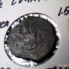 Monedas de España: MONEDA DE FELIPE II. MEDIO CUARTO DE 1556. SECA CUENCA AC Y CRUZ PATRIARCAL. BC.. Lote 41261743