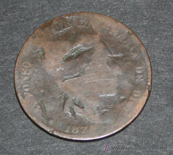 Monedas de Espa&ntilde;a: MONEDA DE 10 CENTIMOS - ALFONSO XII 187? - Foto 1