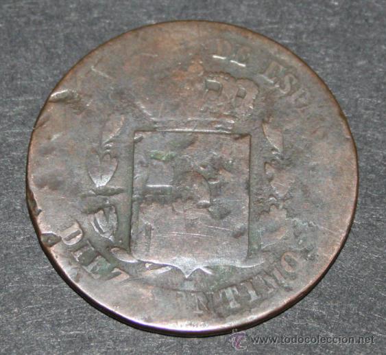 Monedas de Espa&ntilde;a: MONEDA DE 10 CENTIMOS - ALFONSO XII 187? - Foto 2