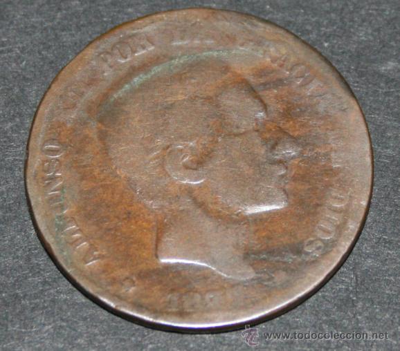Monedas de Espa&ntilde;a: MONEDA DE 10 CENTIMOS - ALFONSO XII 1877 - 4M - Foto 1