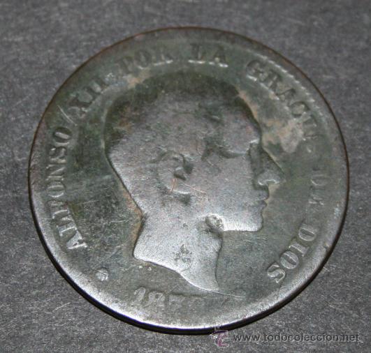 Monedas de Espa&ntilde;a: MONEDA DE 10 CENTIMOS - ALFONSO XII 1878 - 2 - Foto 1