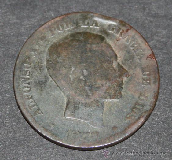 Monedas de Espa&ntilde;a: MONEDA DE 10 CENTIMOS - ALFONSO XII 1878 - Foto 1
