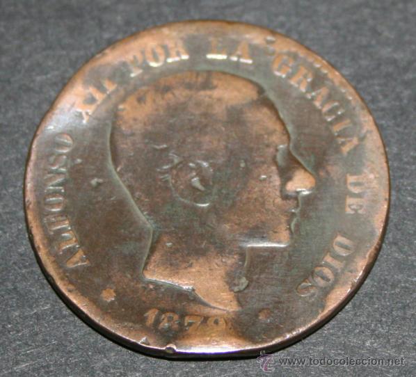 Monedas de Espa&ntilde;a: MONEDA DE 10 CENTIMOS - ALFONSO XII 1879 - 2M - Foto 1