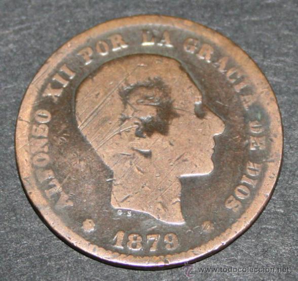 Monedas de Espa&ntilde;a: MONEDA DE 5 CENTIMOS - ALFONSO XII 1879 - Foto 1