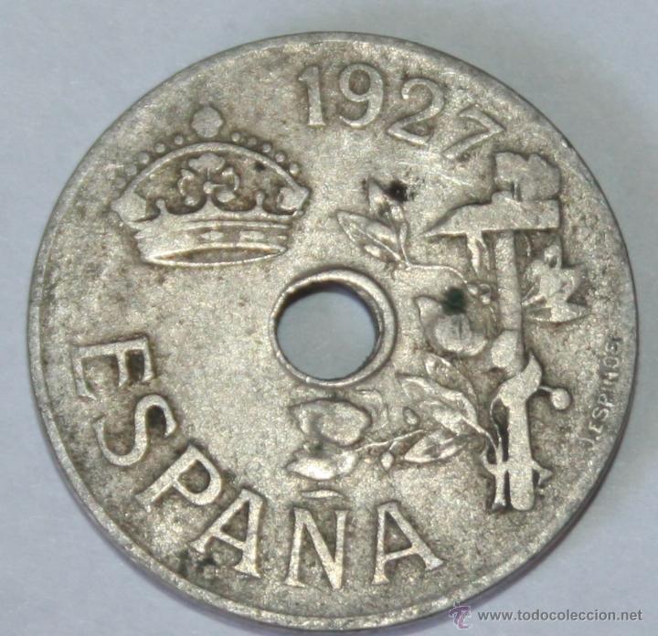 Monedas de Espa&ntilde;a: 25 CENTIMOS DE ALFONSO XIII DE 1927 - Foto 1