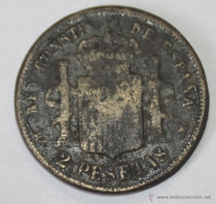 Monedas de Espa&ntilde;a: 2 PESETAS DE ALFONSO XII - Foto 1