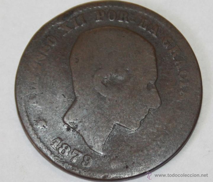 Monedas de Espa&ntilde;a: 5 CENTIMOS DE ALFONSO XII DE 1879 - Foto 2