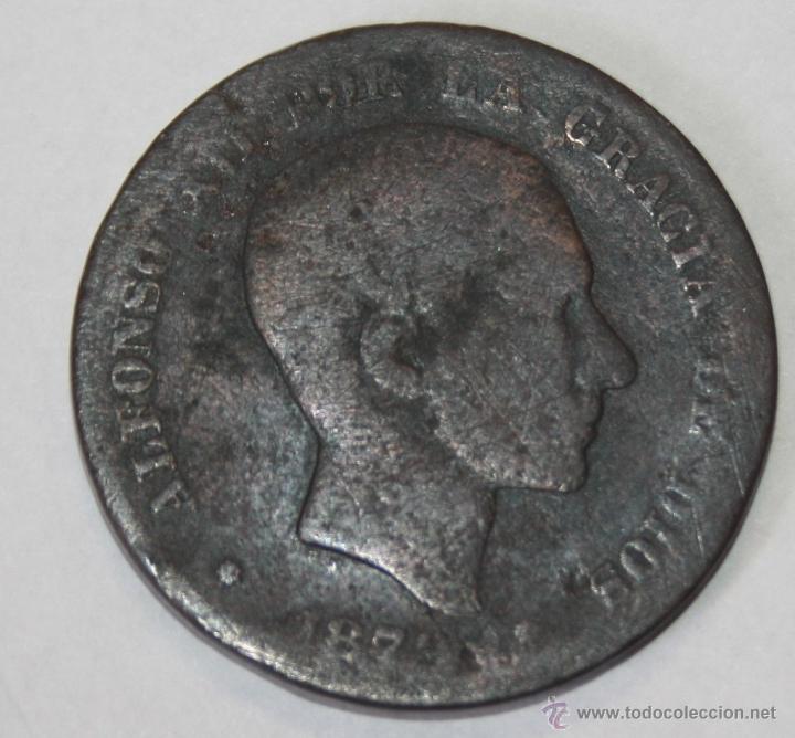 Monedas de Espa&ntilde;a: 10 CENTIMOS DE ALFONSO XII DE 1879 - Foto 2