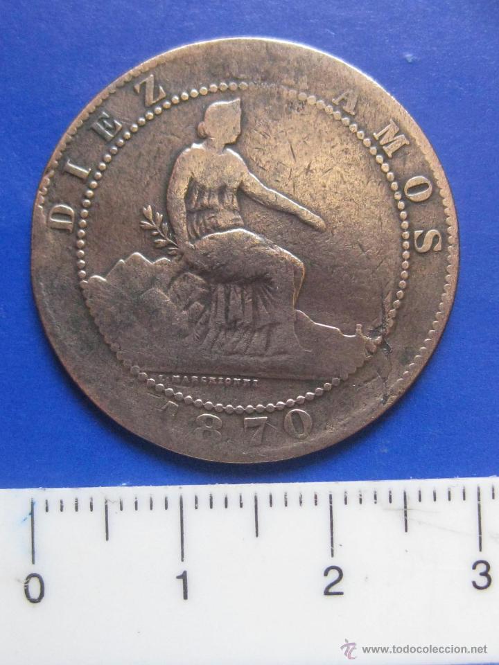 Monedas de Espa&ntilde;a: 10 CENTIMOS 1870 GOBIERNO PROVISIONAL - Foto 1