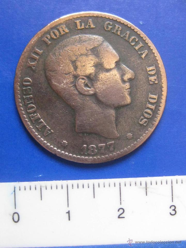Monedas de Espa&ntilde;a: 10 CENTIMOS 1877 ALFONSO XII - Foto 1