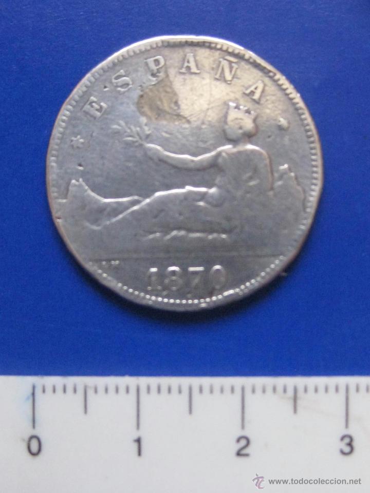 Monedas de Espa&ntilde;a: 2 PESETAS PLATA 1870 GOBIERNO PROVISIONAL - Foto 1