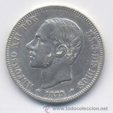Monedas de España: ALFONSO XII- 2 PESETAS- 1879*18-79 EMM-EBC-. Lote 43028662