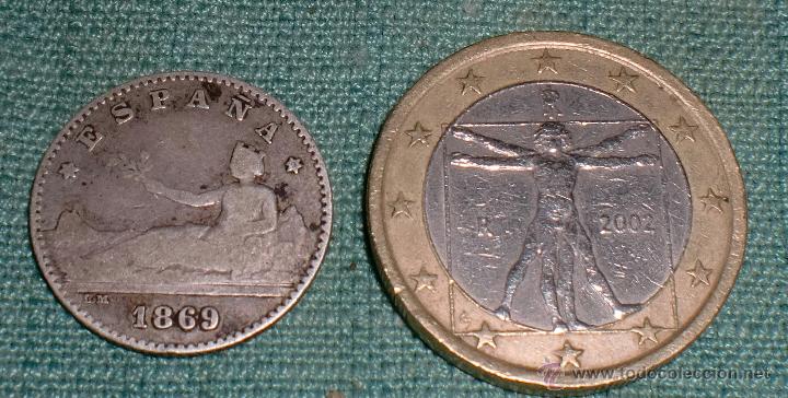 Monedas de Espa&ntilde;a: 50 centimos 1869 estrella 69 espa&ntilde;a - Foto 1