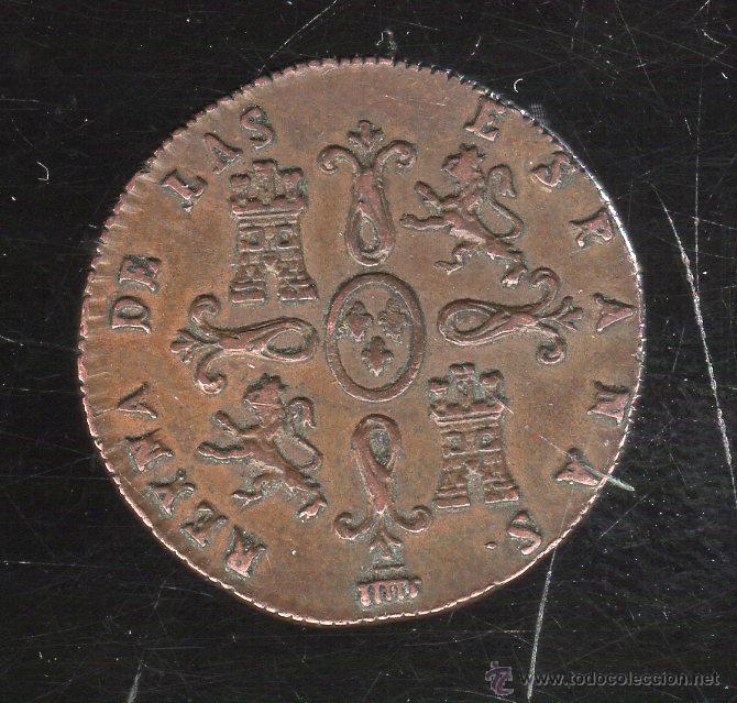 Monedas de Espa&ntilde;a: MONEDA DE ISABEL II. 2 MARAVEDIS DE SEGOVIA. 1847 - Foto 2