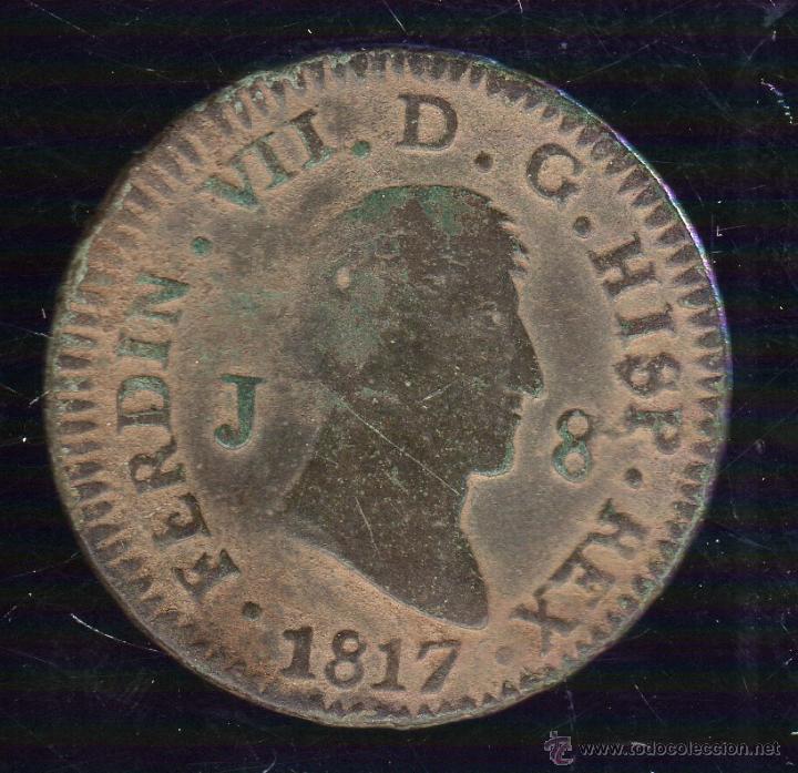 Monedas de Espa&ntilde;a: FERNANDO VII. 8 MARAVEDIS. 1817. JUBIA - Foto 1