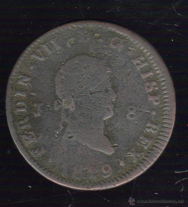 Monedas de Espa&ntilde;a: FERNANDO VII. 8 MARAVEDIS. 1819. JUBIA - Foto 1