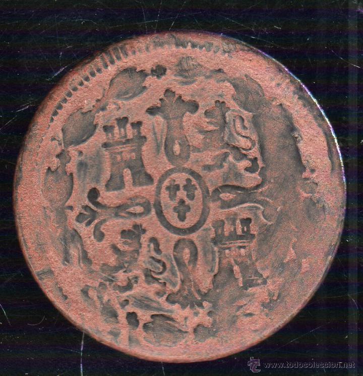 Monedas de Espa&ntilde;a: FERNANDO VII. 8 MARAVEDIS. 1818. JUBIA - Foto 2