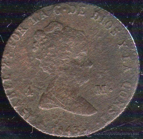 Monedas de Espa&ntilde;a: 4 MARAVEDIS. ISABEL II. 1843. SEGOVIA - Foto 1