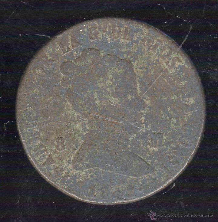 Monedas de Espa&ntilde;a: ISABEL II. 8 MARAVEDIS. 1842. JUBIA - Foto 1