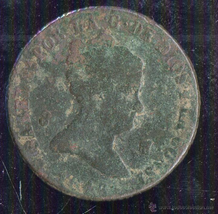 Monedas de Espa&ntilde;a: ISABEL II. 8 MARAVEDIS. 1842. JUBIA - Foto 1