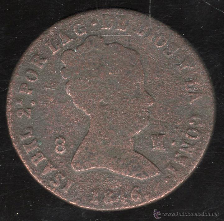 Monedas de Espa&ntilde;a: 8 MARAVEDIS. 1846. ISABEL II. SEGOVIA - Foto 1