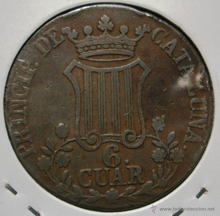 Monedas de España: Isabel II 6 Cuartos 6 Cuar 1846 Principado de Cataluña Ver Fotos - Foto 2 - 45143306