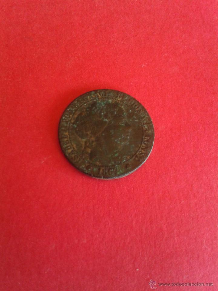 Monedas de Espa&ntilde;a: ISABEL II. 1 C&Eacute;NTIMO DE ESCUDO DE 1867. BARCELONA. - Foto 1
