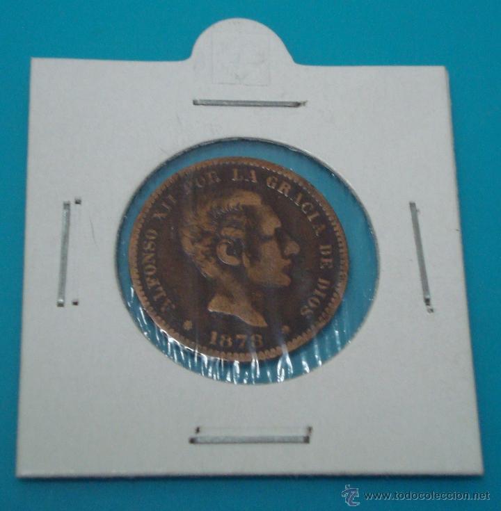 Monedas de Espa&ntilde;a: MONEDA CINCO CENTIMOS ALFONSO XII 1878 COBRE - Foto 1