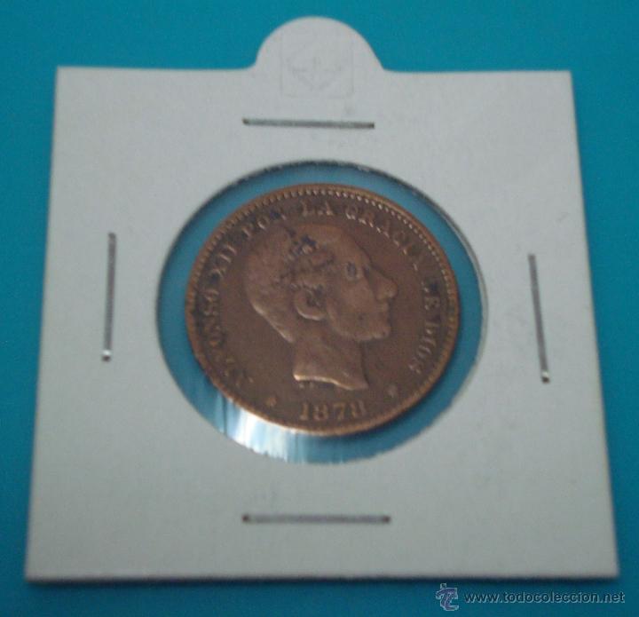 Monedas de Espa&ntilde;a: MONEDA CINCO CENTIMOS ALFONSO XII 1878 COBRE - Foto 1