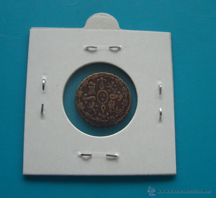 Monedas de Espa&ntilde;a: MONEDA DE COBRE 2 MARAVEDIS A&Ntilde;O 1827 CECA SEGOVIA - Foto 2